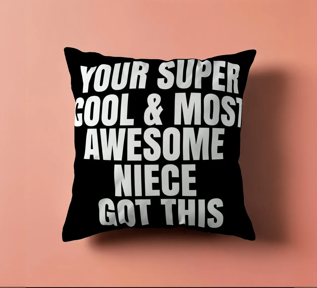 Your super cool and most awesome niece got this cuscino da happieeagle