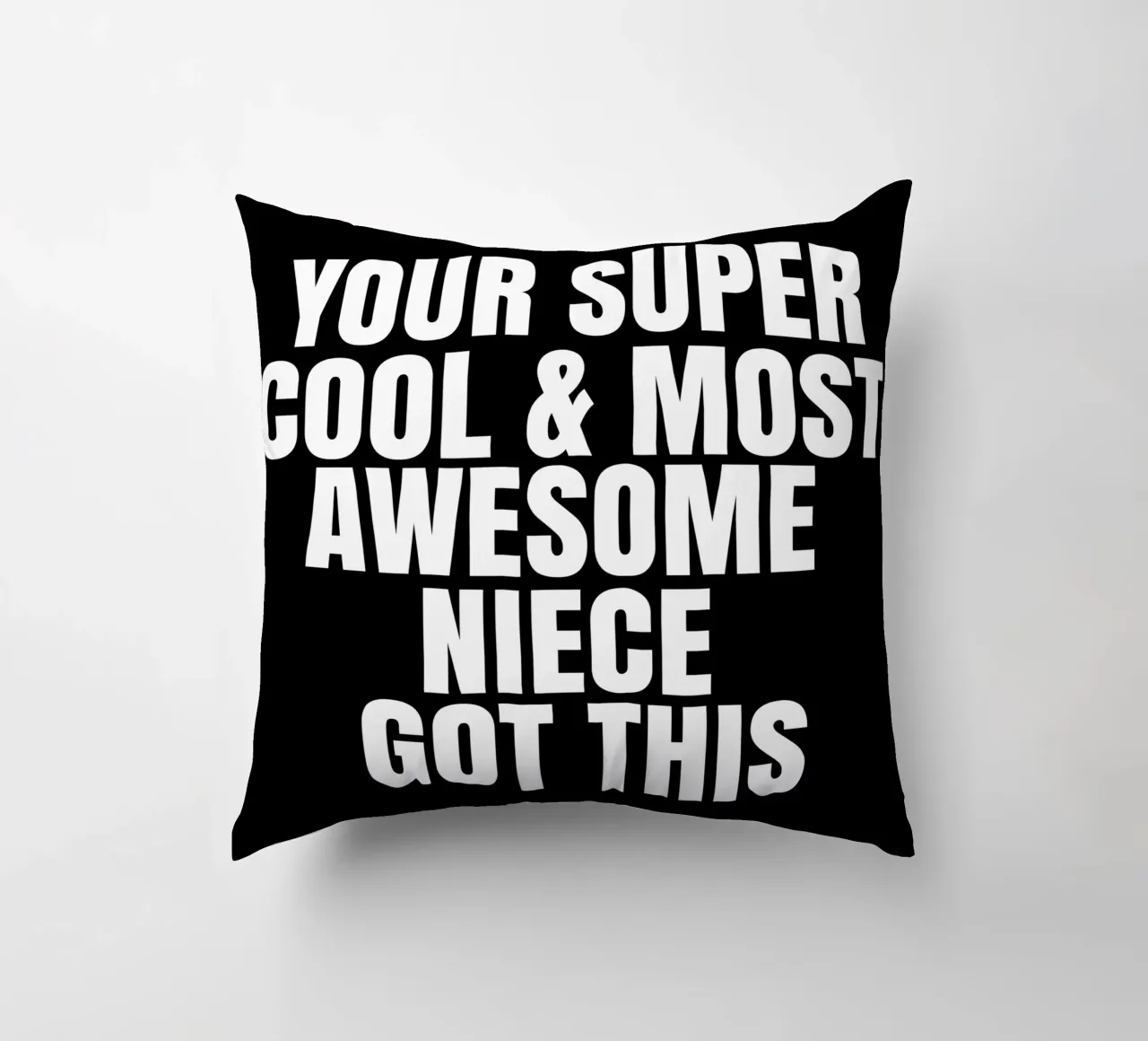 Your super cool and most awesome niece got this cuscino da happieeagle