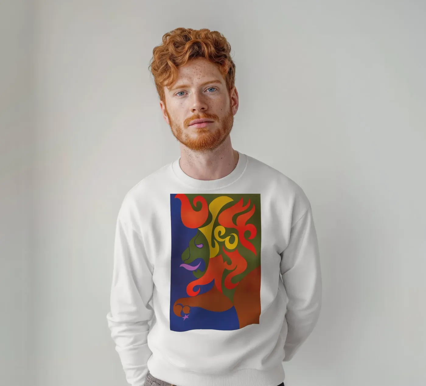 Leo felpa da Simboli Design