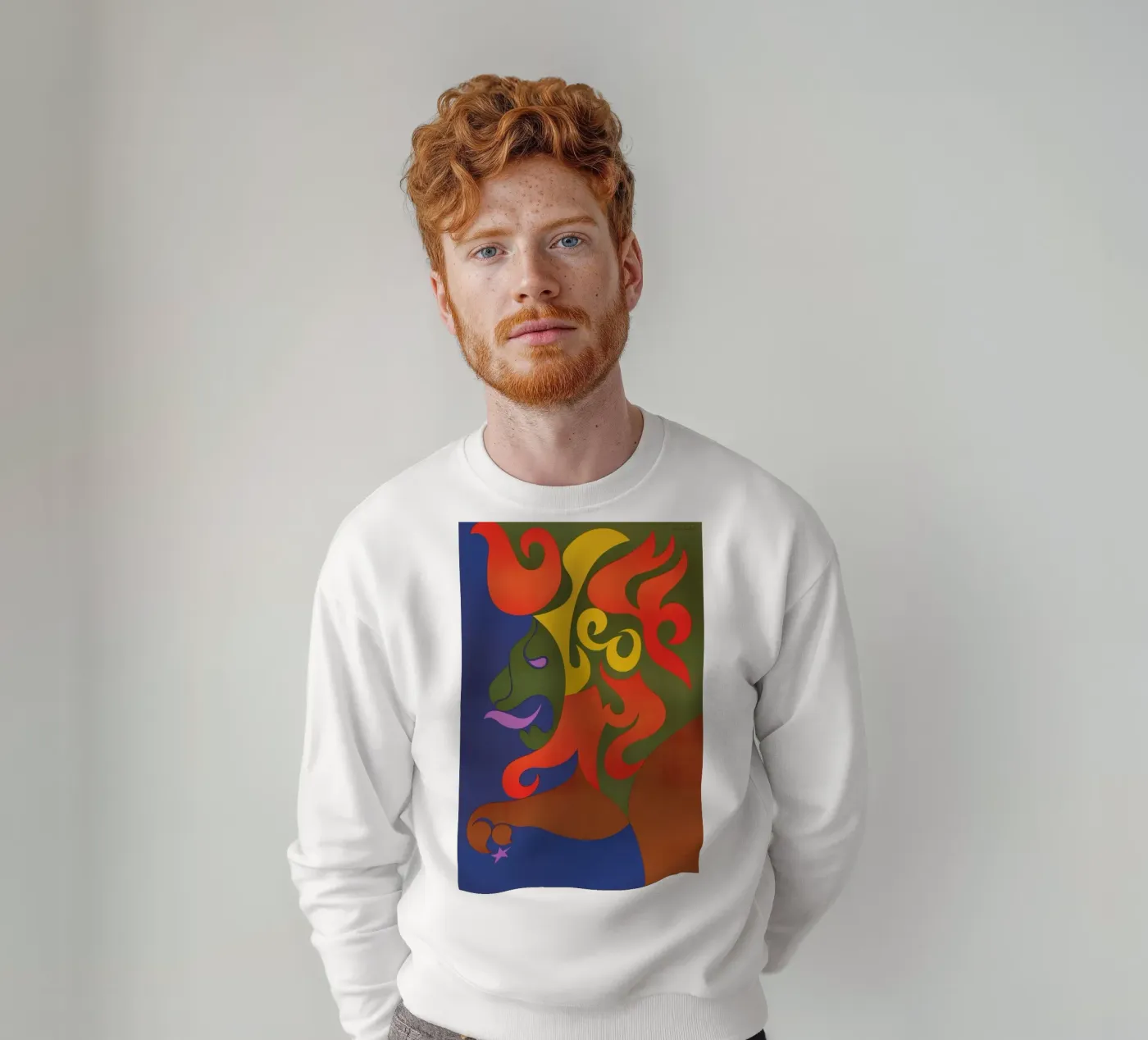 Leo felpa da Simboli Design