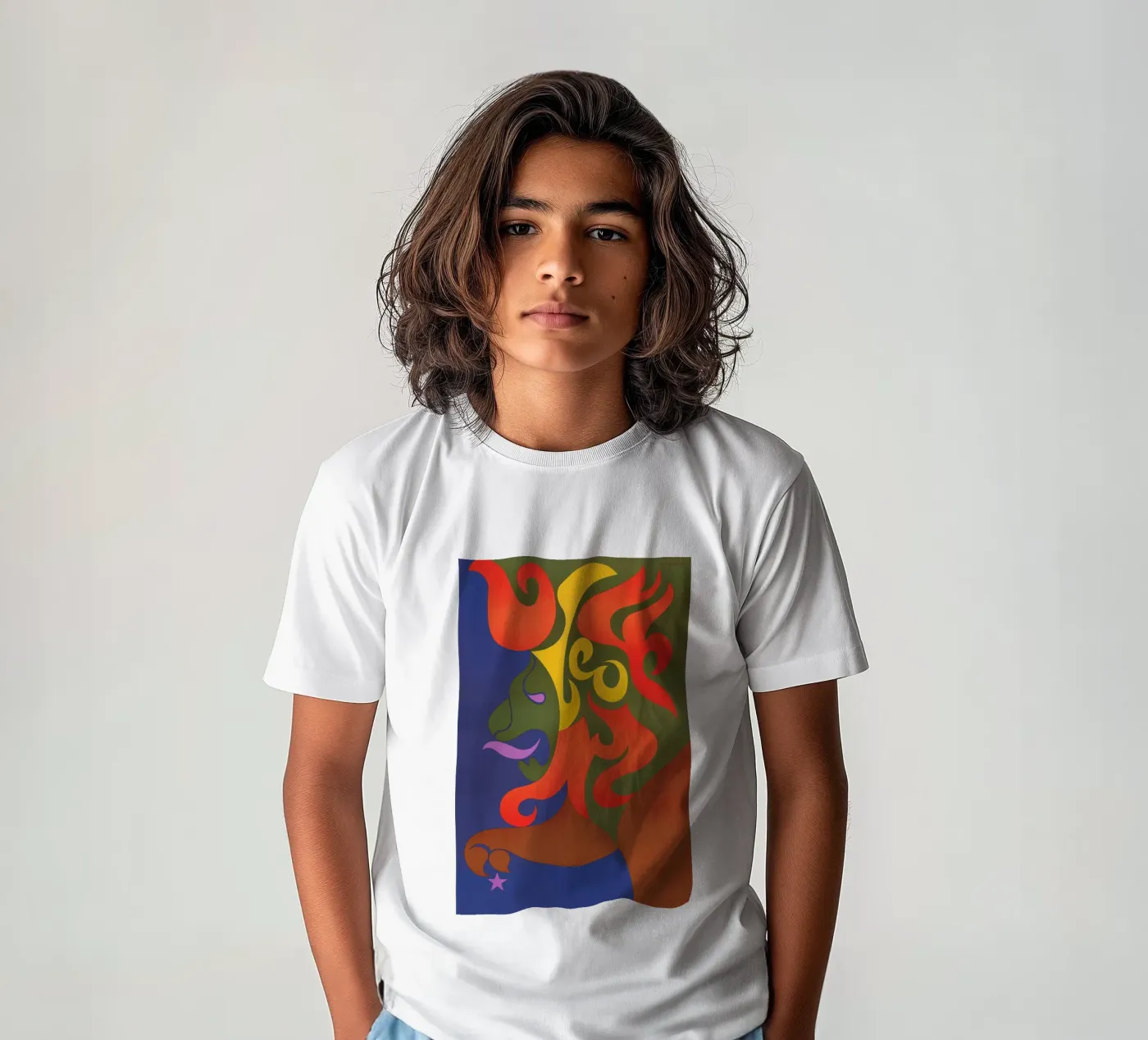 Leo t-shirt bambini da Simboli Design