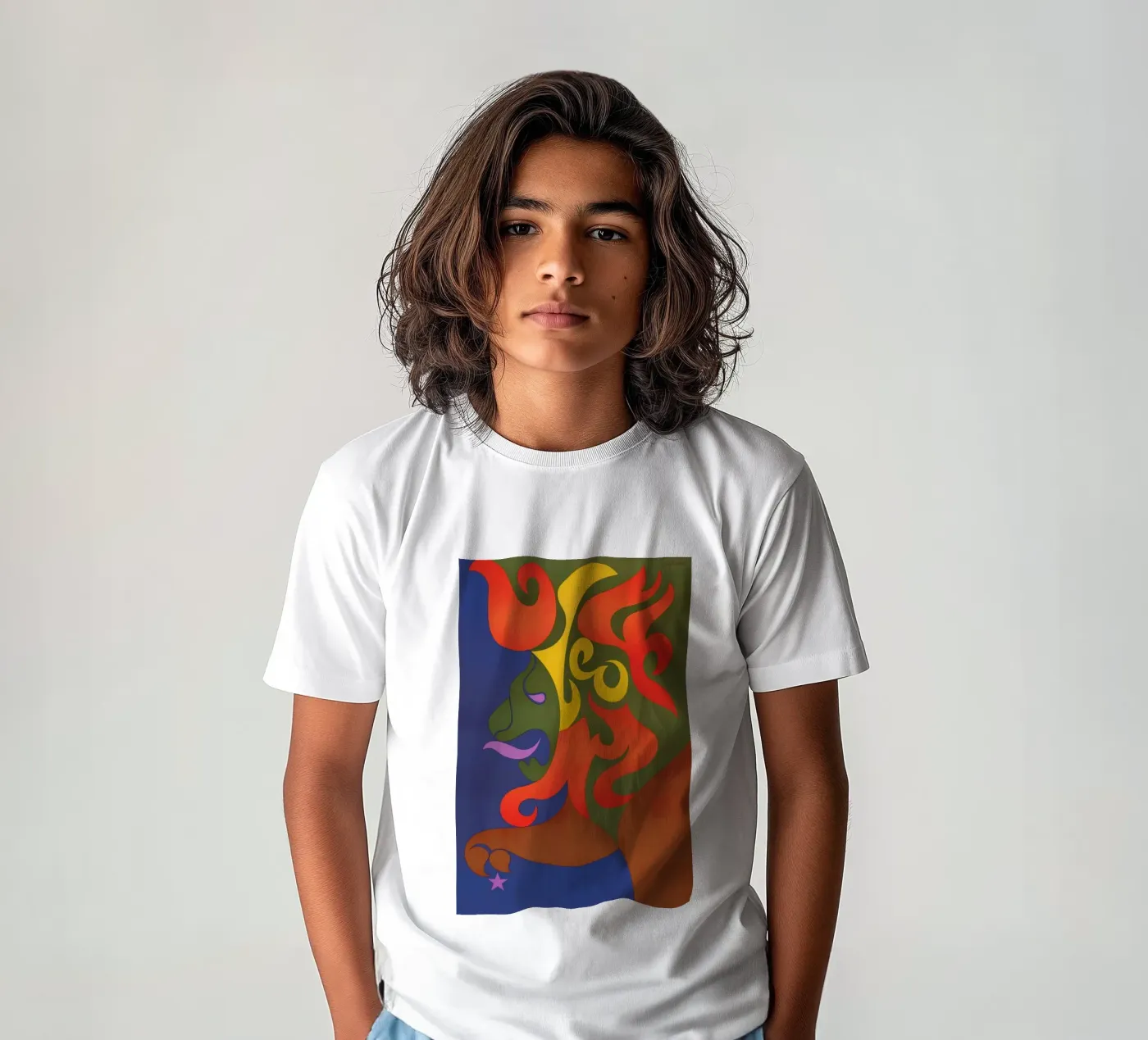 Leo t-shirt bambini da Simboli Design