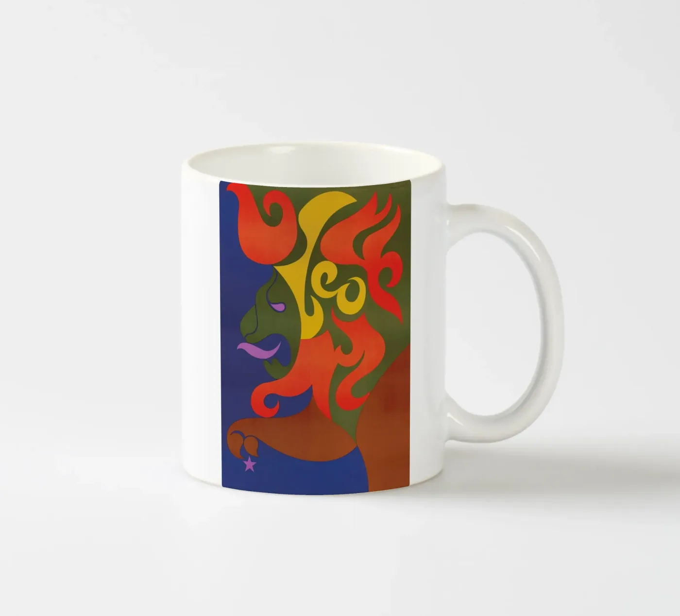 Leo ceramic mug by Simboli Design