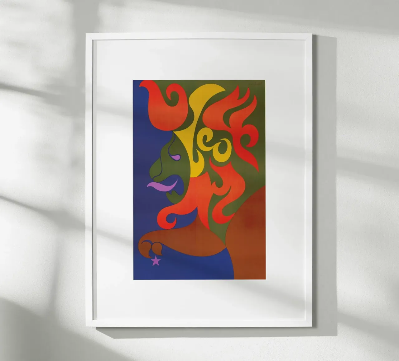 Leo poster con telaio in alluminio da Simboli Design