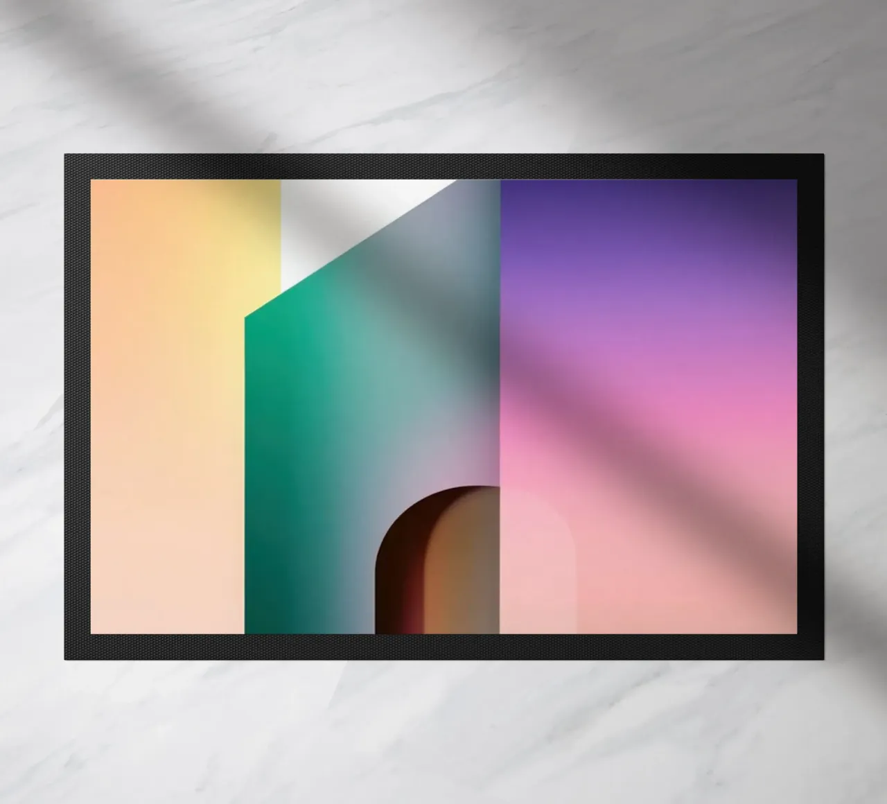 Abstract Geometric Composition doormat by Geometric