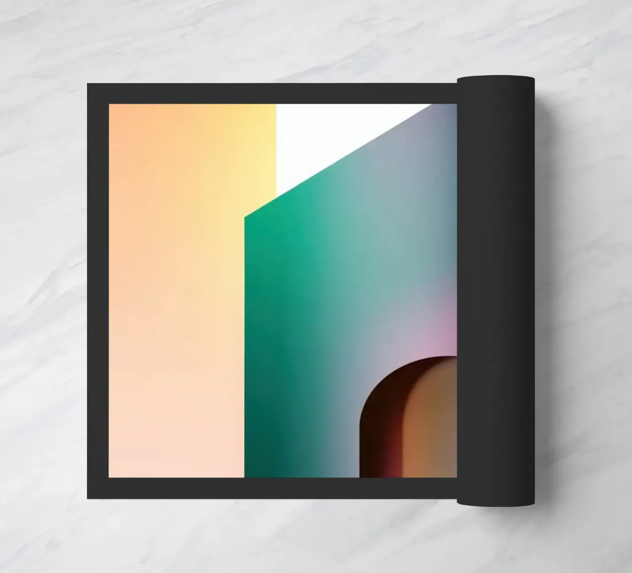 Abstract Geometric Composition doormat by Geometric