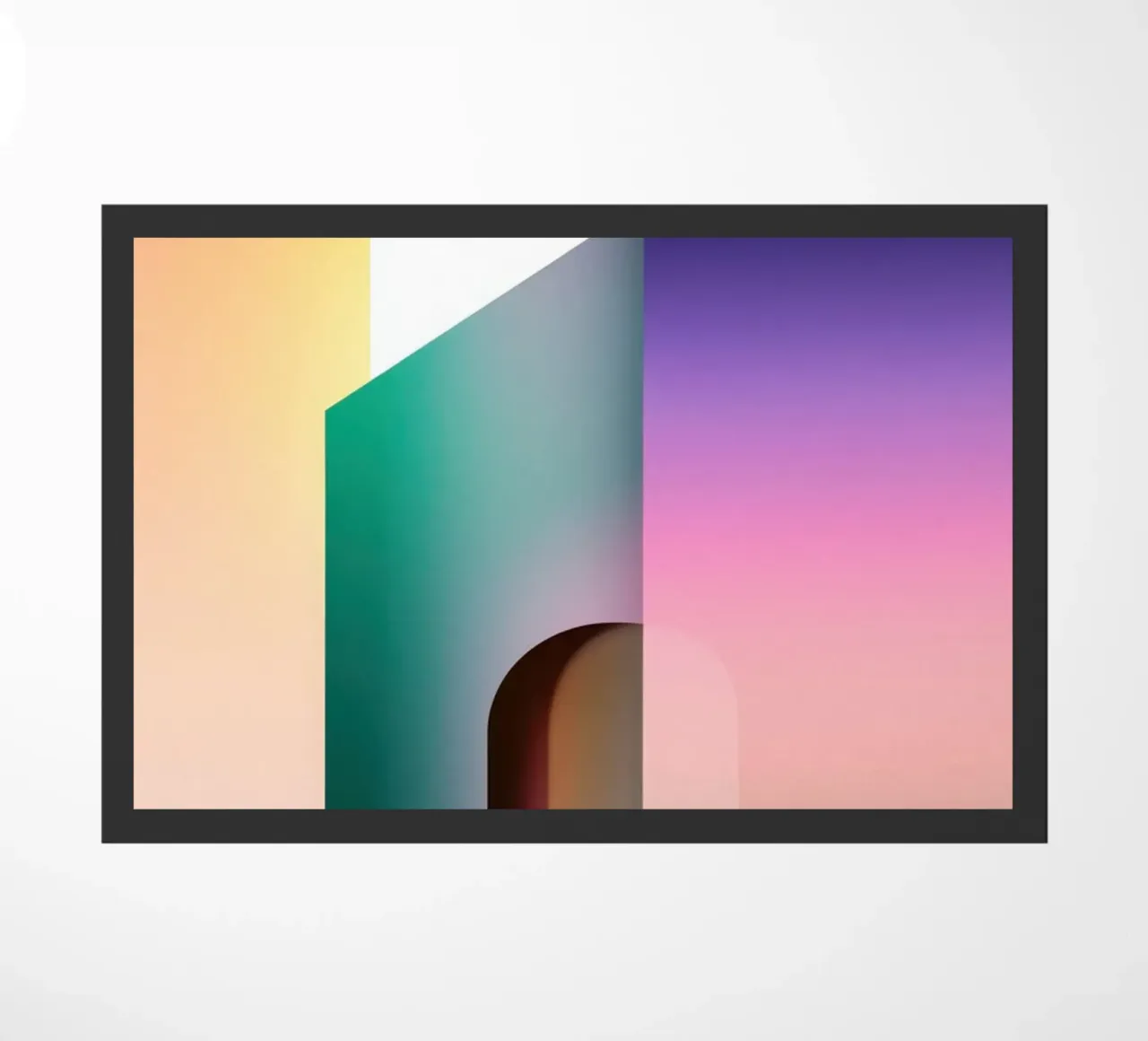 Abstract Geometric Composition doormat by Geometric