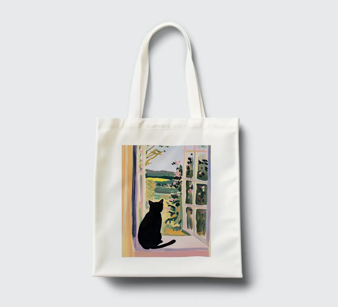 Chat à la fenêtre, inspiré par Matisse tote bag de Euphoria Theresa