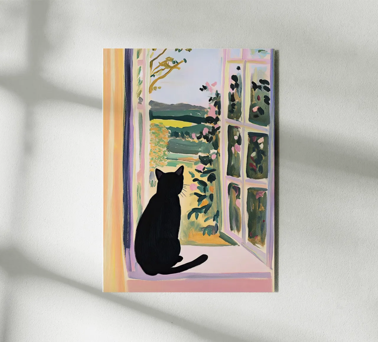 Katze am Fenster, Matisse inspiriert Forex-Platte von Euphoria Theresa