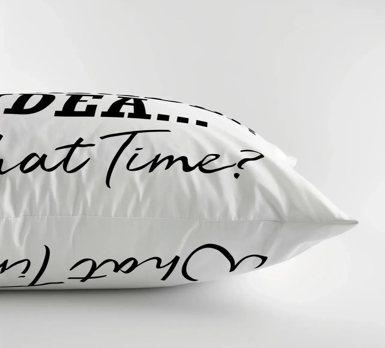 รจ un'idea orribile... a che ora? cuscino da ririedis