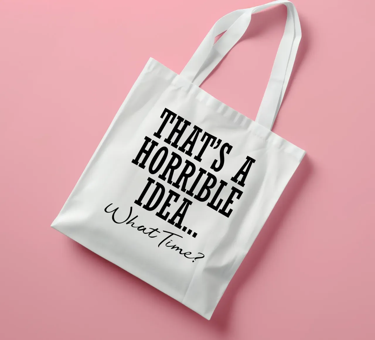 è un'idea orribile... a che ora? borsa in juta da ririedis