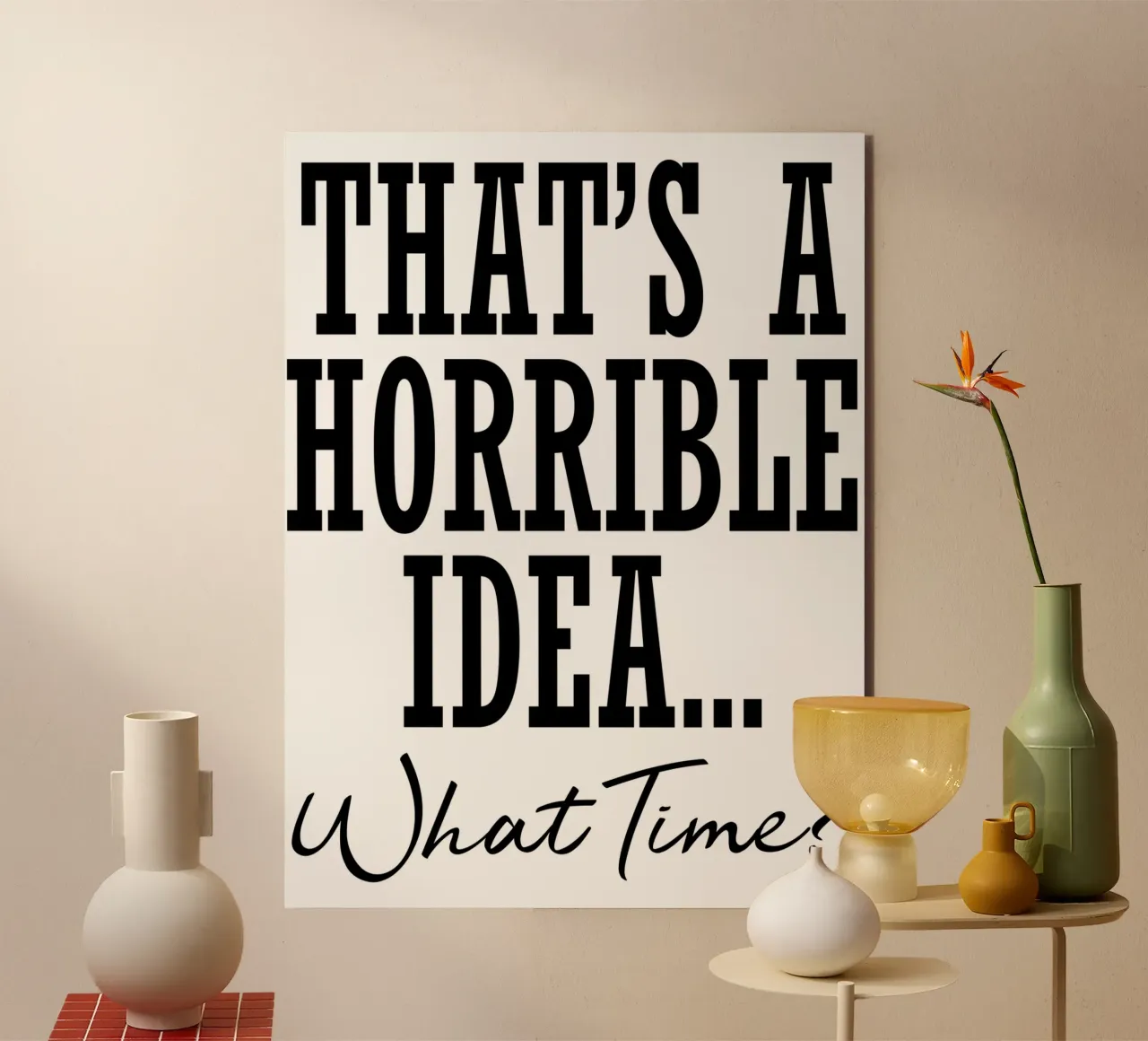 è un'idea orribile... a che ora? alluminio dibond da ririedis