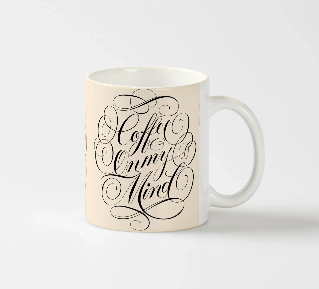Coffee On My Mind Keramik Tasse von CalliLetters