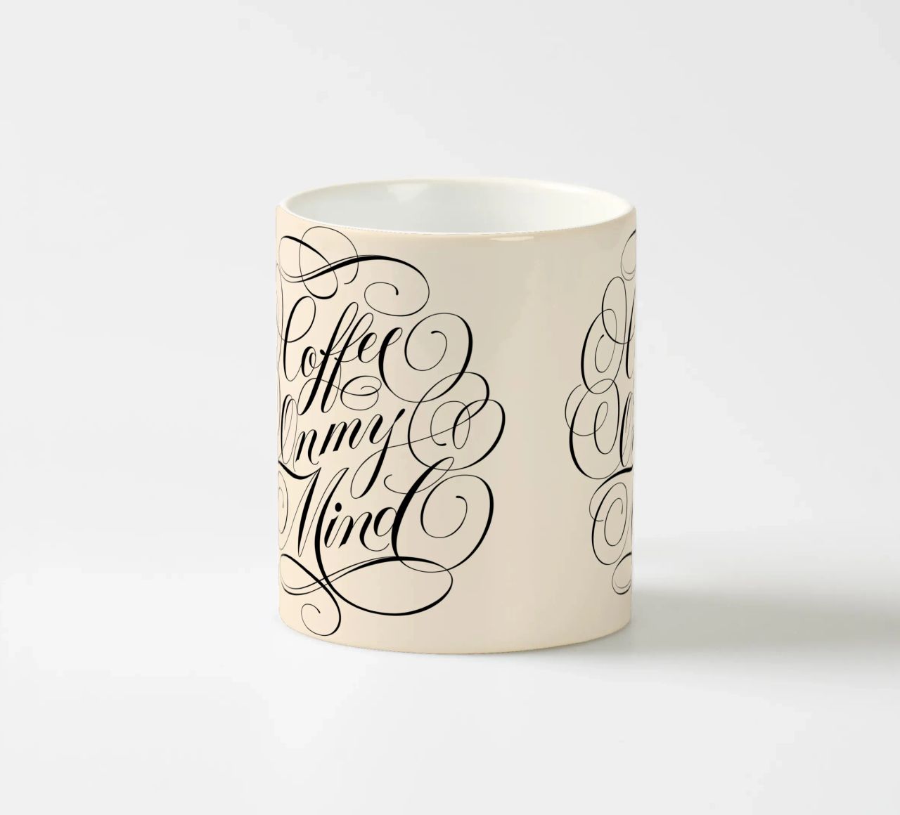 Coffee On My Mind Keramik Tasse von CalliLetters