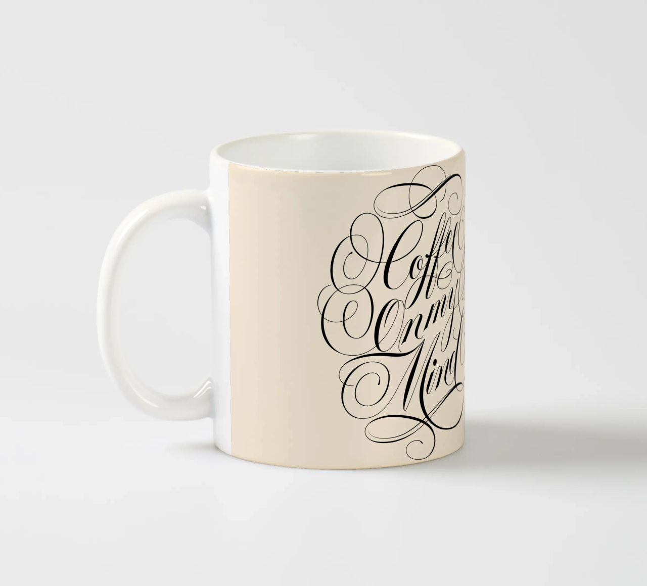 Coffee On My Mind Keramik Tasse von CalliLetters