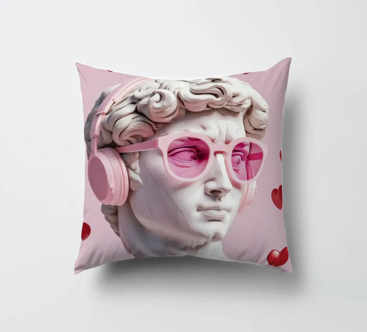 L'amore classico incontra quello moderno: Pink Pop David cuscino da Modern Muse