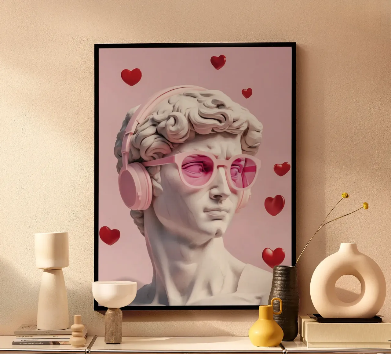 L'amore classico incontra quello moderno: Pink Pop David carta hahnemühle da Modern Muse