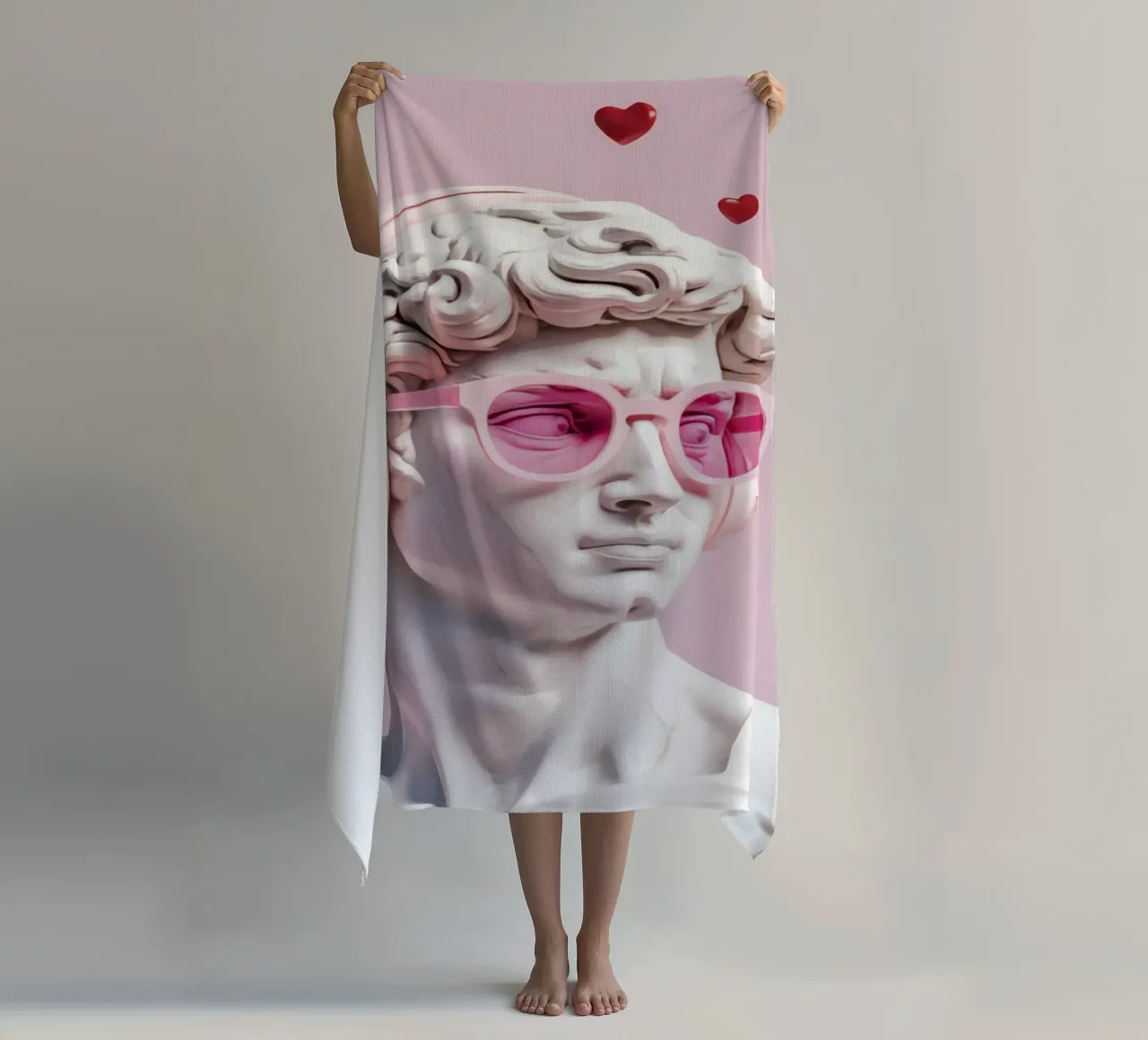 L'amore classico incontra quello moderno: Pink Pop David telo mare da Modern Muse