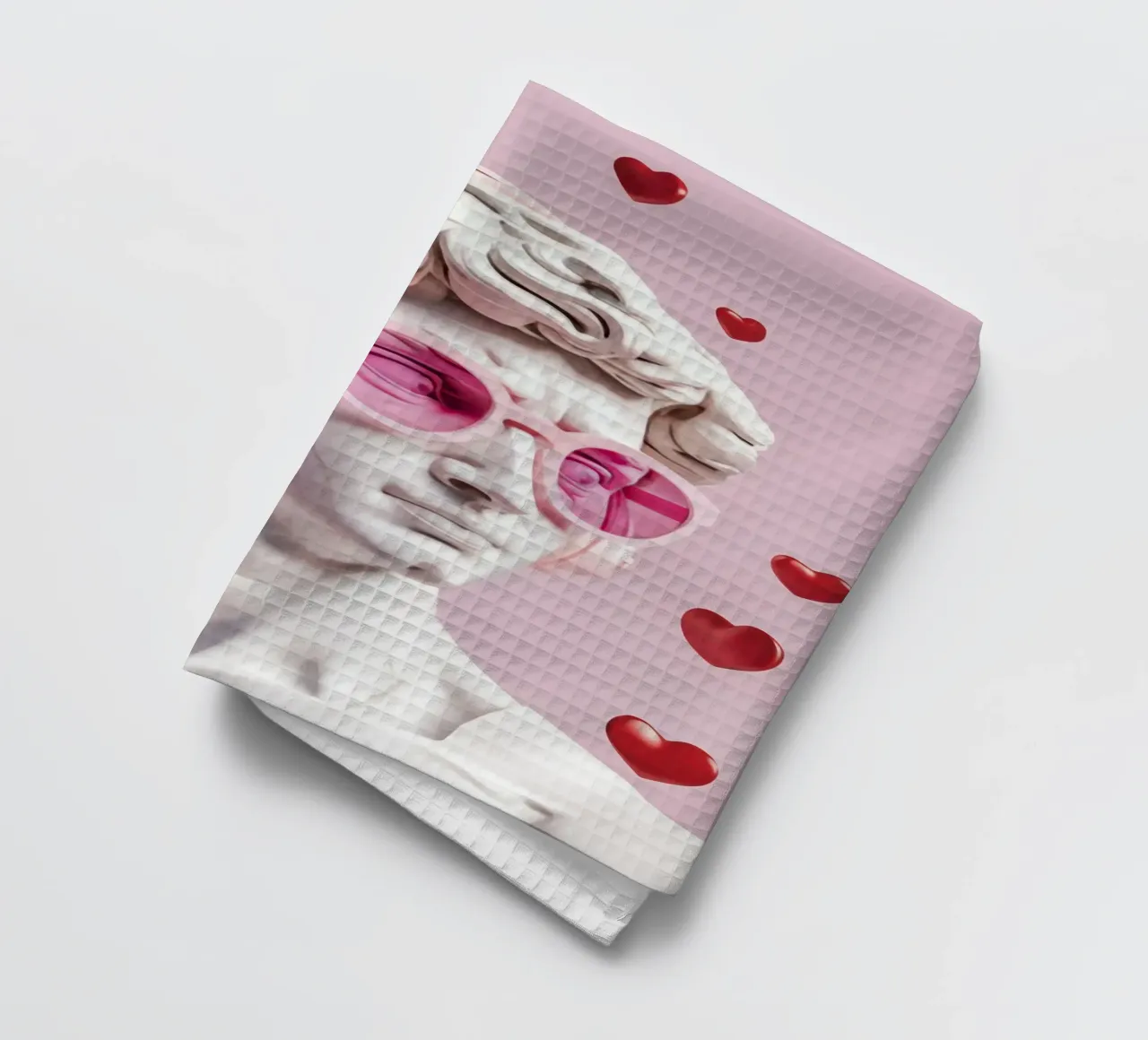 L'amore classico incontra quello moderno: Pink Pop David canovaccio da cucina da Modern Muse