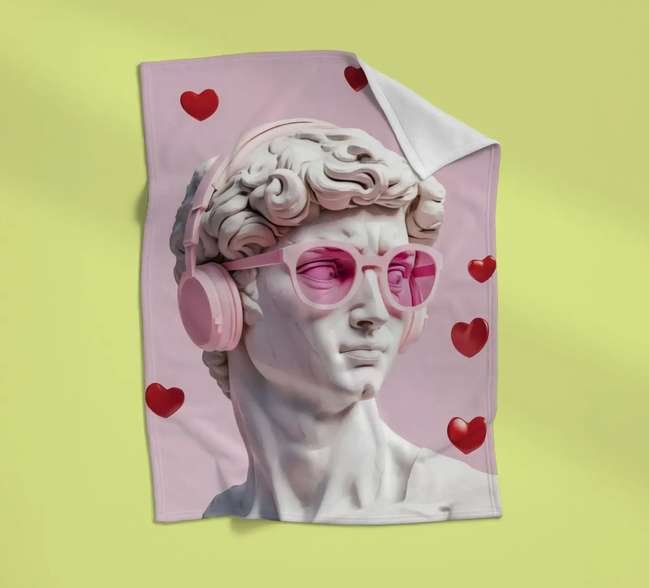 L'amore classico incontra quello moderno: Pink Pop David coperta in pile da Modern Muse