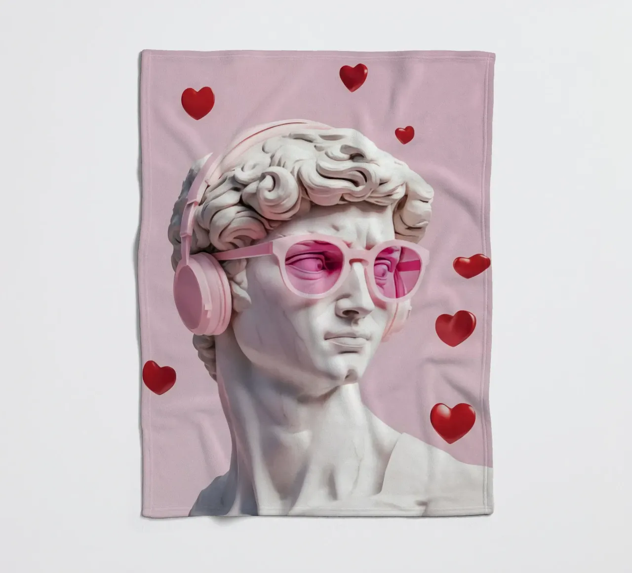L'amore classico incontra quello moderno: Pink Pop David coperta in pile da Modern Muse