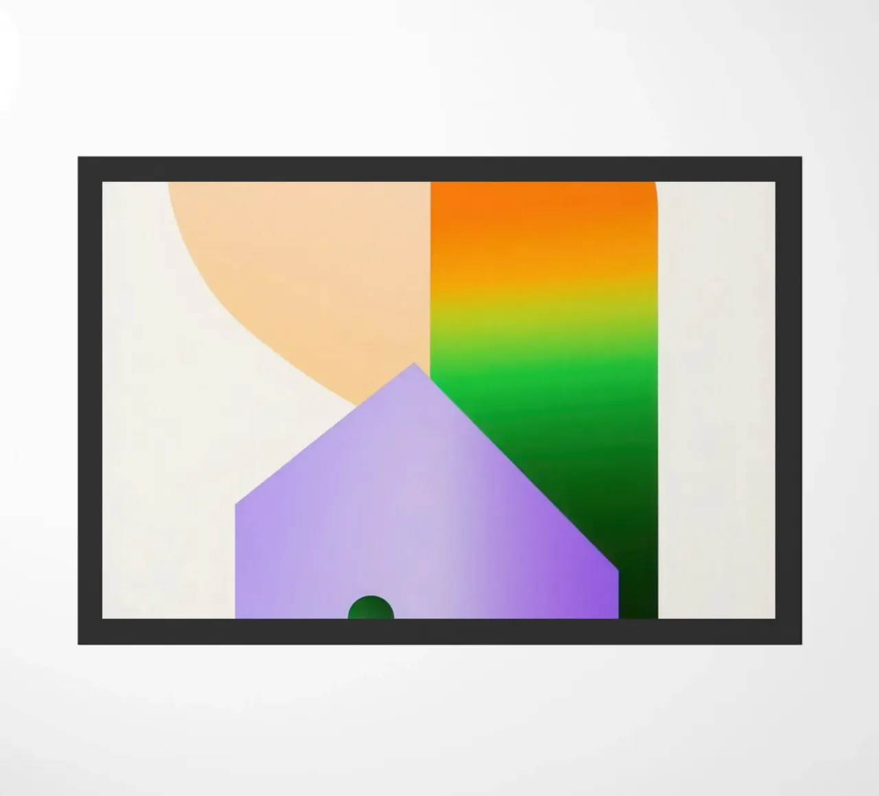 Paesaggio geometrico colorato zerbino da Geometric