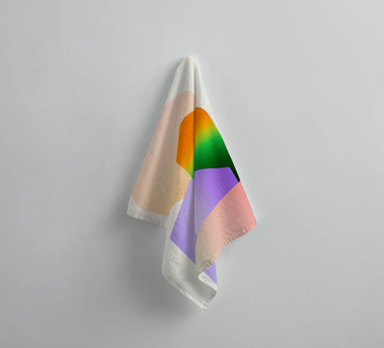 Paesaggio geometrico colorato asciugamano da bagno da Geometric