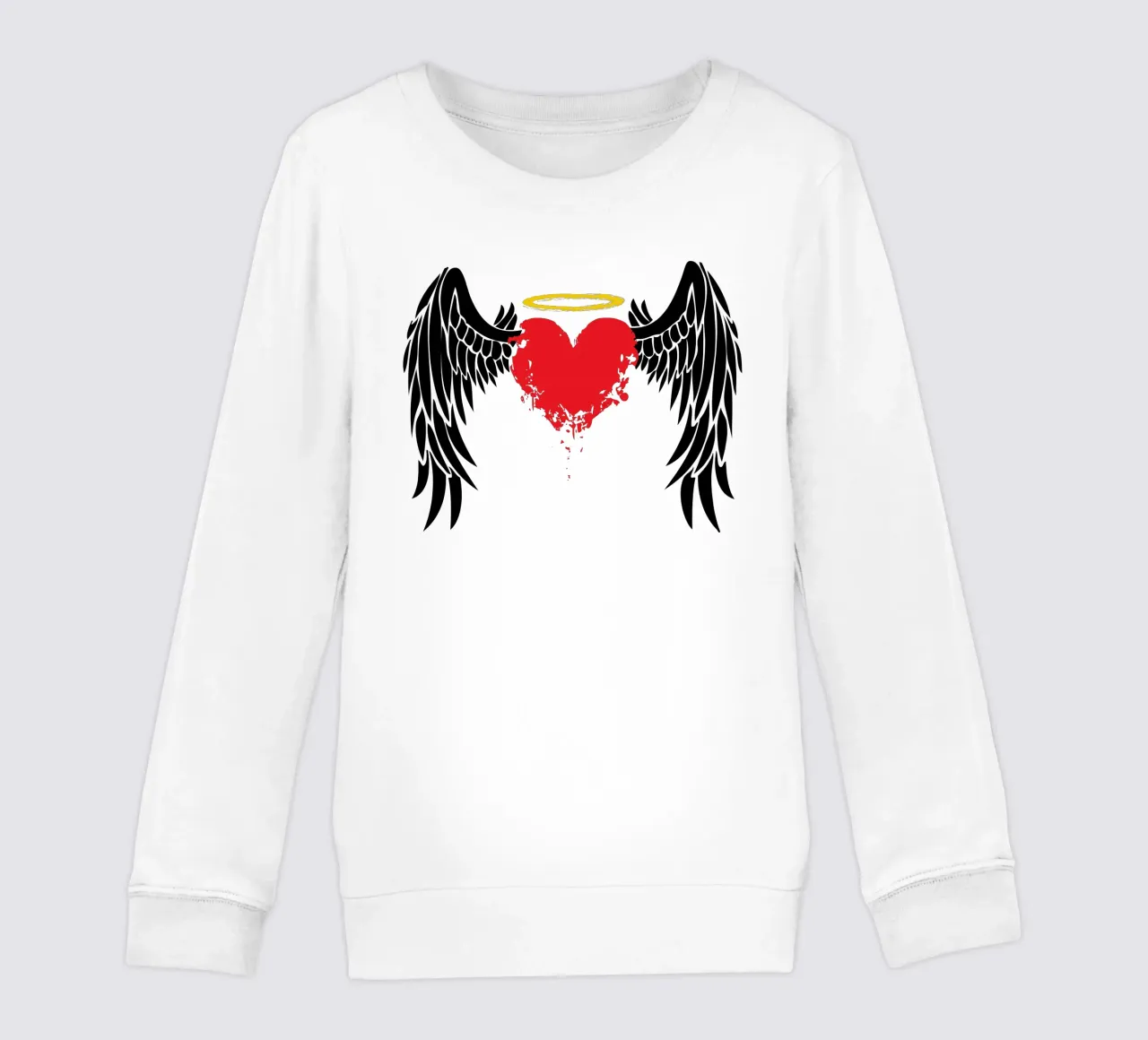 ali e cuore art design felpa bambino da ririedis