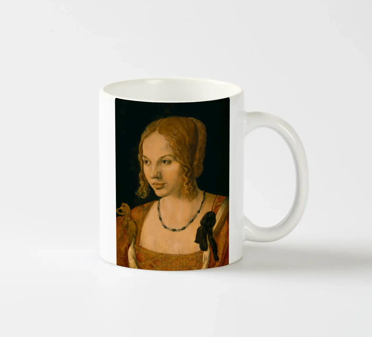 Albrecht Dürer - Portrait en pied d'un jeune Vénitien mug en céramique de ARTOTHEK