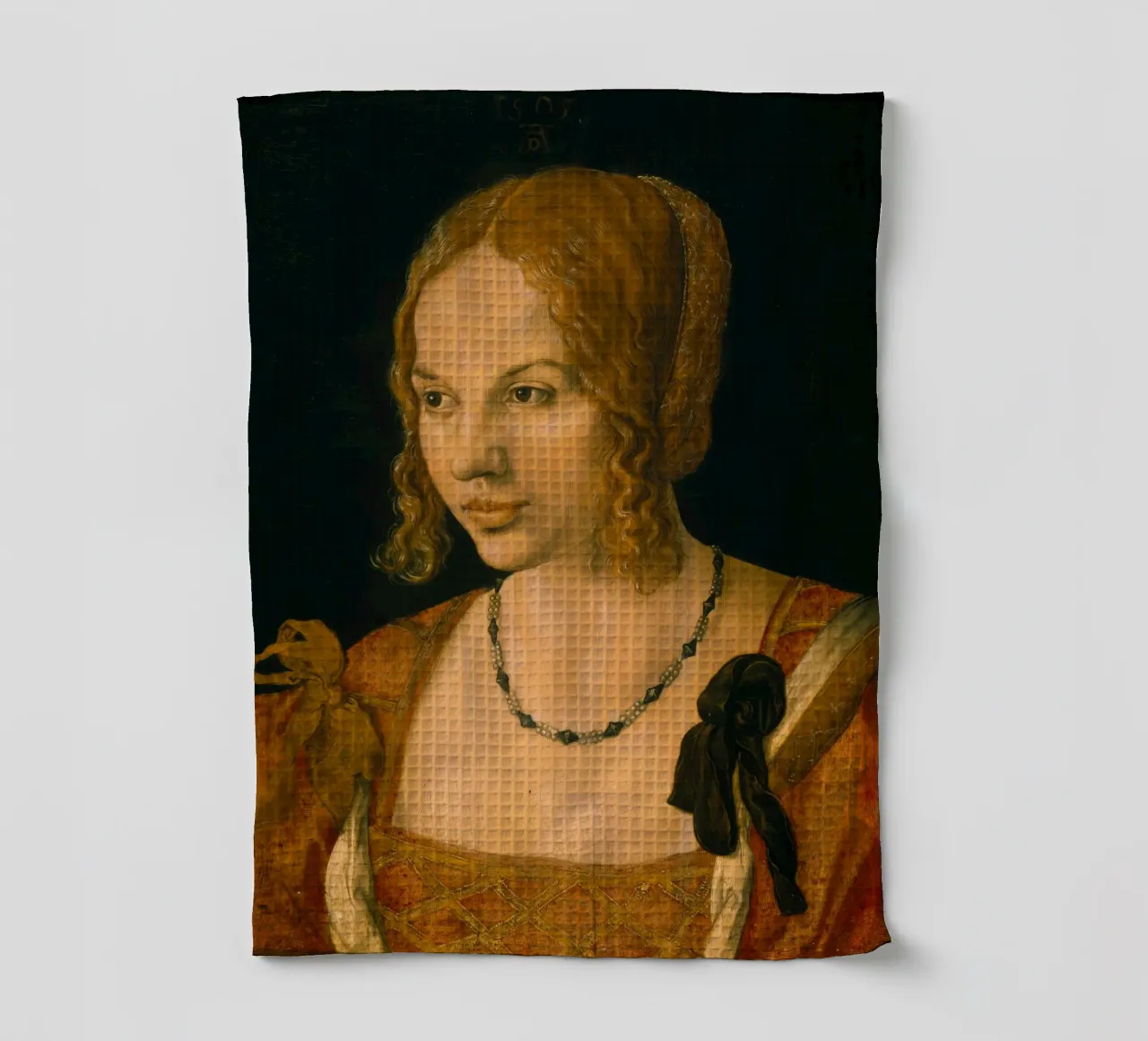 Albrecht Dürer - Portrait en pied d'un jeune Vénitien torchon de ARTOTHEK