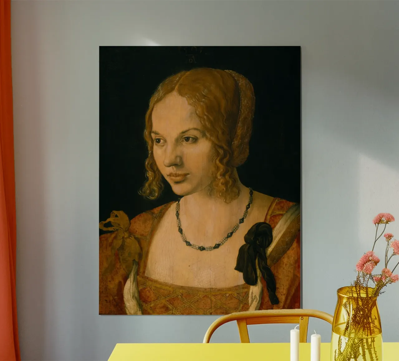 Albrecht Dürer - Portrait en pied d'un jeune Vénitien poster de ARTOTHEK
