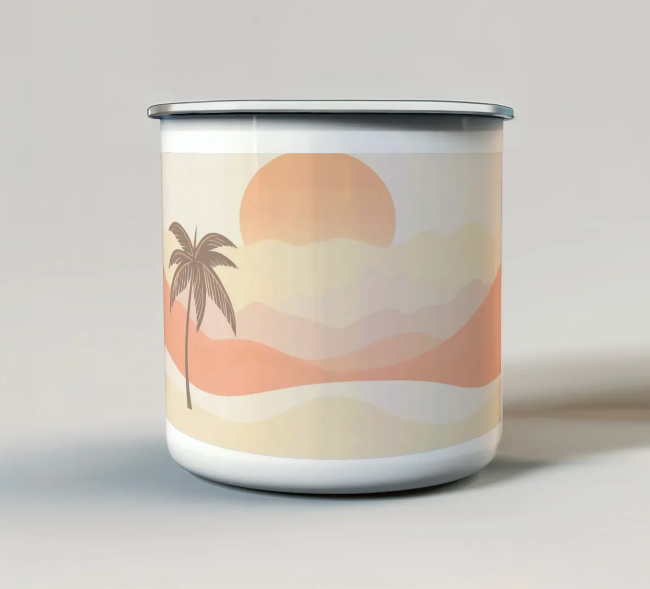 Ambiente da oasi del deserto tazza in smalto da Modern Muse