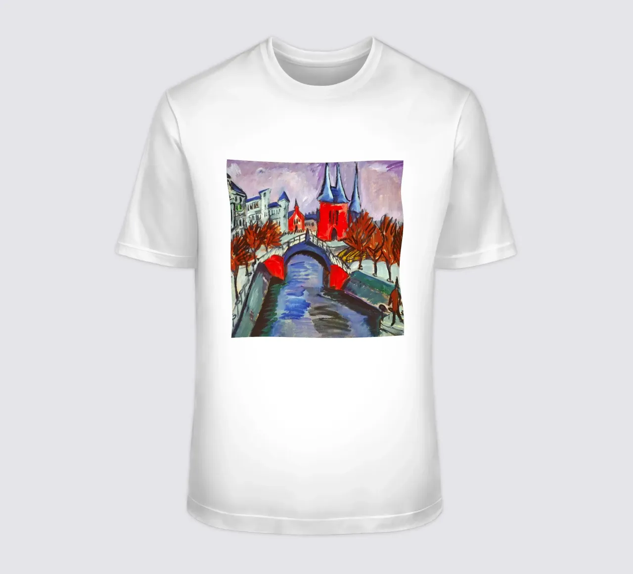 Ernst Ludwig Kirchner - Riva rossa del fiume Elisabetta, Berlino t-shirt da ARTOTHEK
