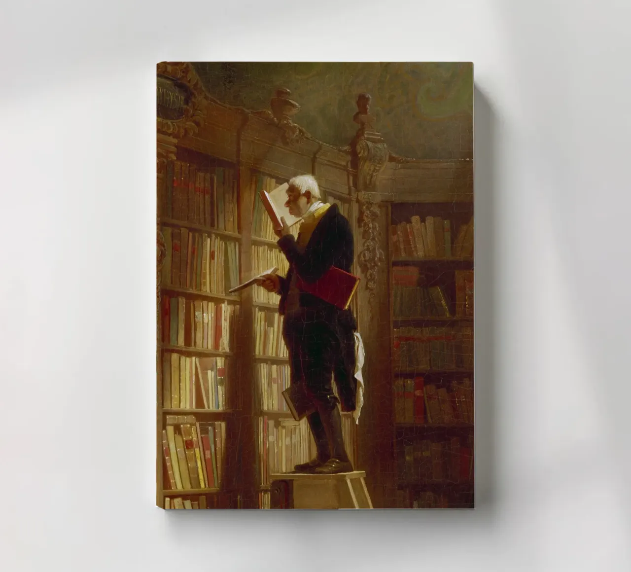 Carl Spitzweg - The Bookworm notebook by ARTOTHEK