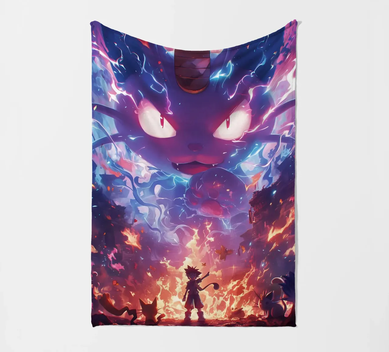 Meowth Pokemon coperta in pile da CreativeStudio
