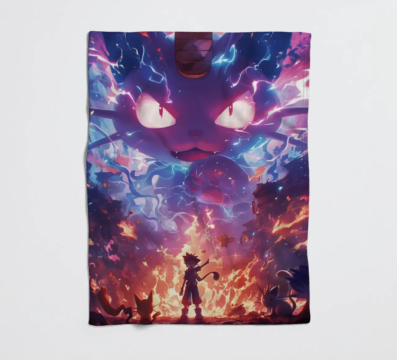 Meowth Pokemon coperta in pile da CreativeStudio