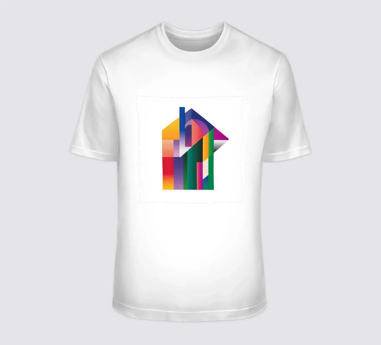 Forme architettoniche colorate t-shirt da Geometric