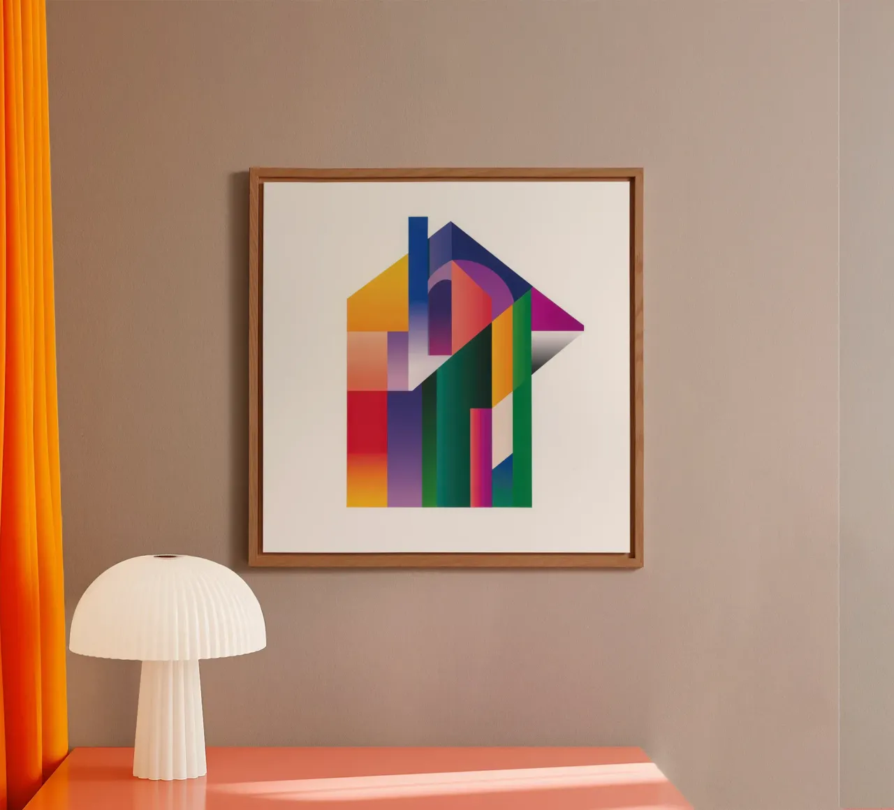 Forme architettoniche colorate alluminio dibond da Geometric