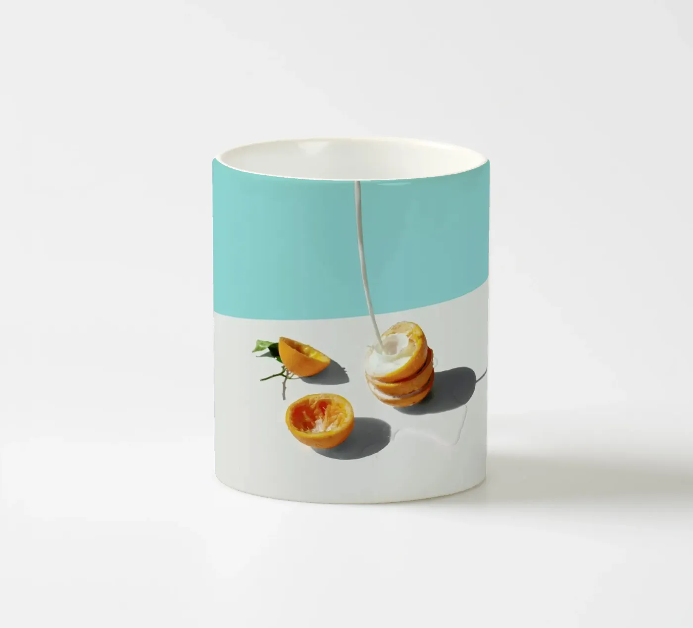 Final Orange ceramic mug by George Griefy