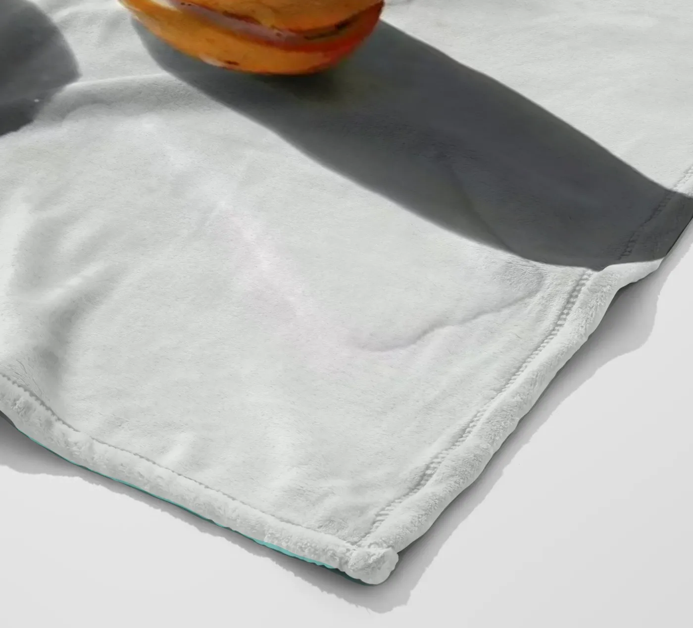 Final Orange Fleecedecke von George Griefy