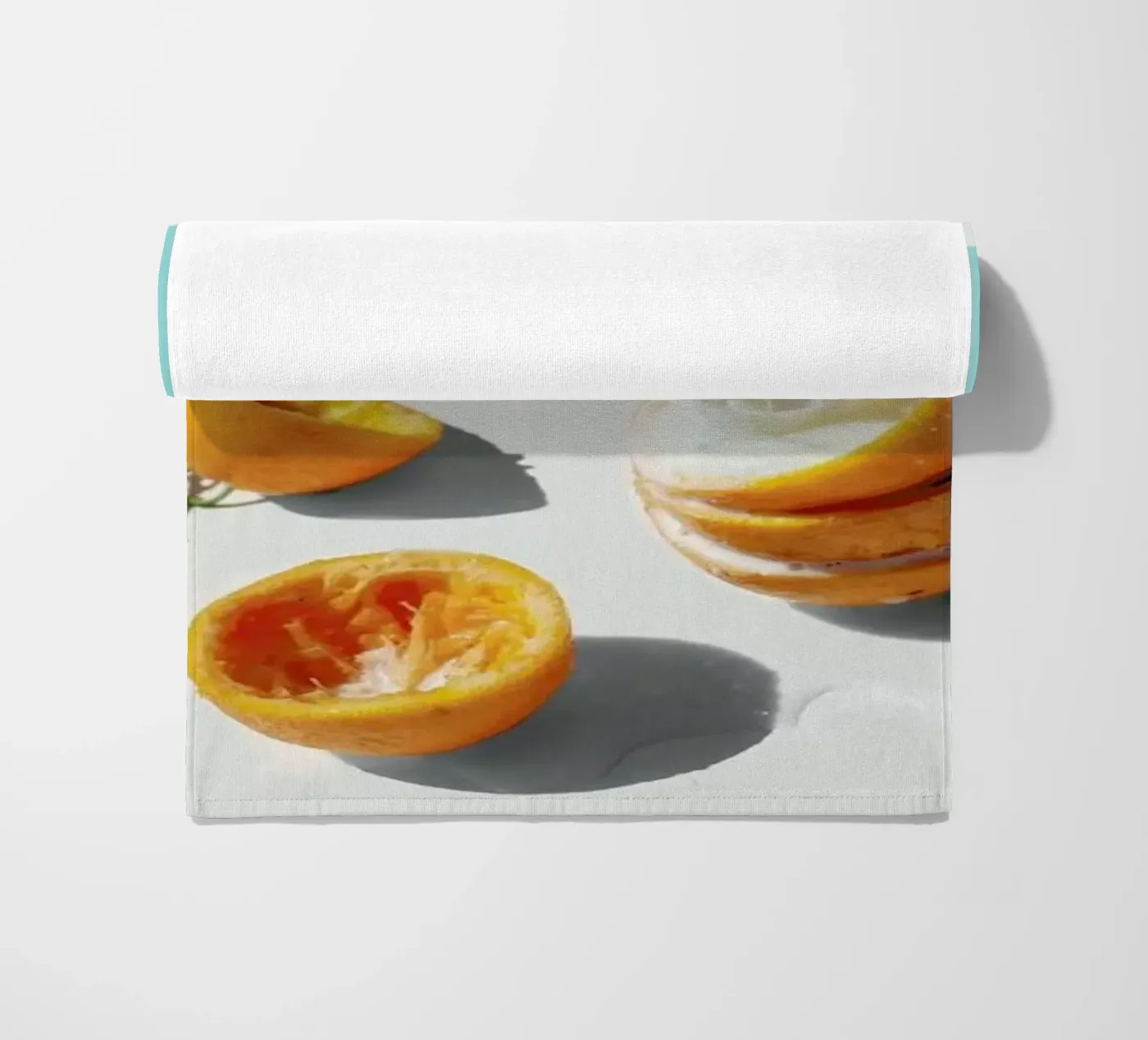 Final Orange beach towel by George Griefy