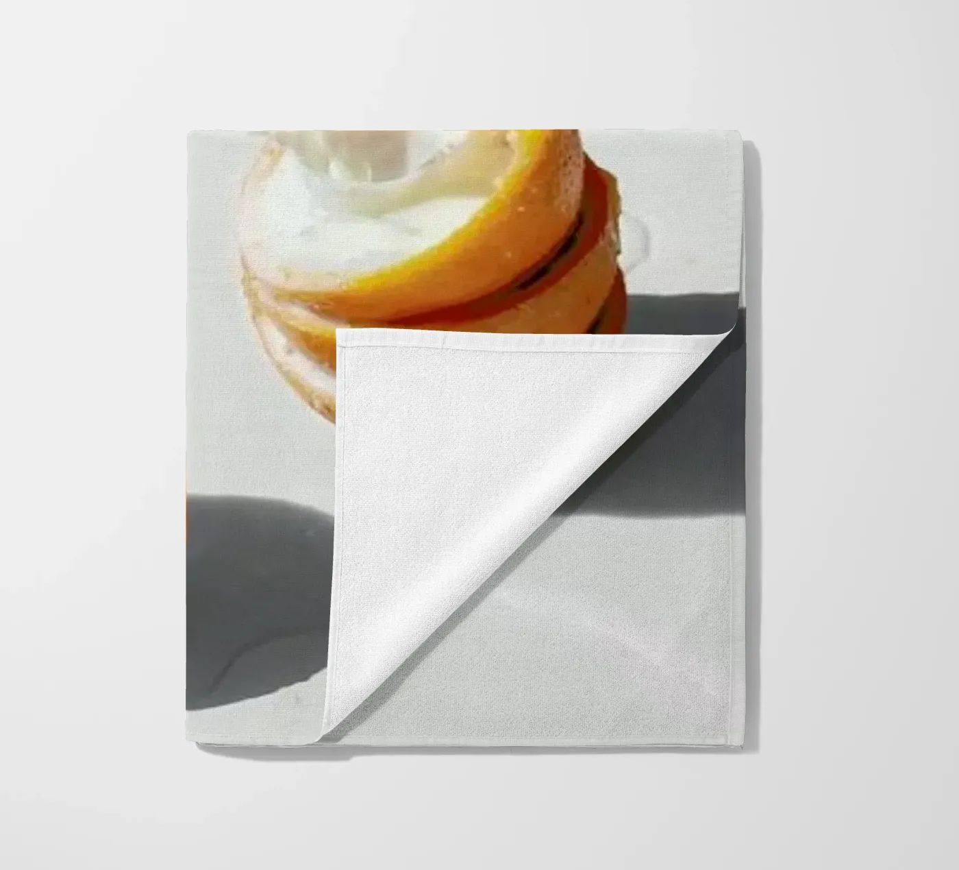 Final Orange beach towel by George Griefy