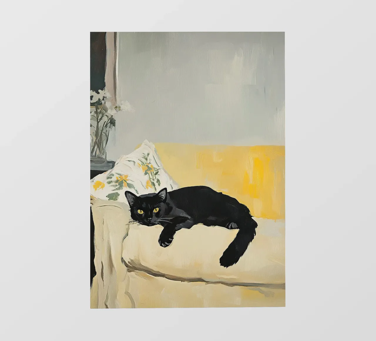 Gatto nero pellicola backlit da Euphoria Theresa