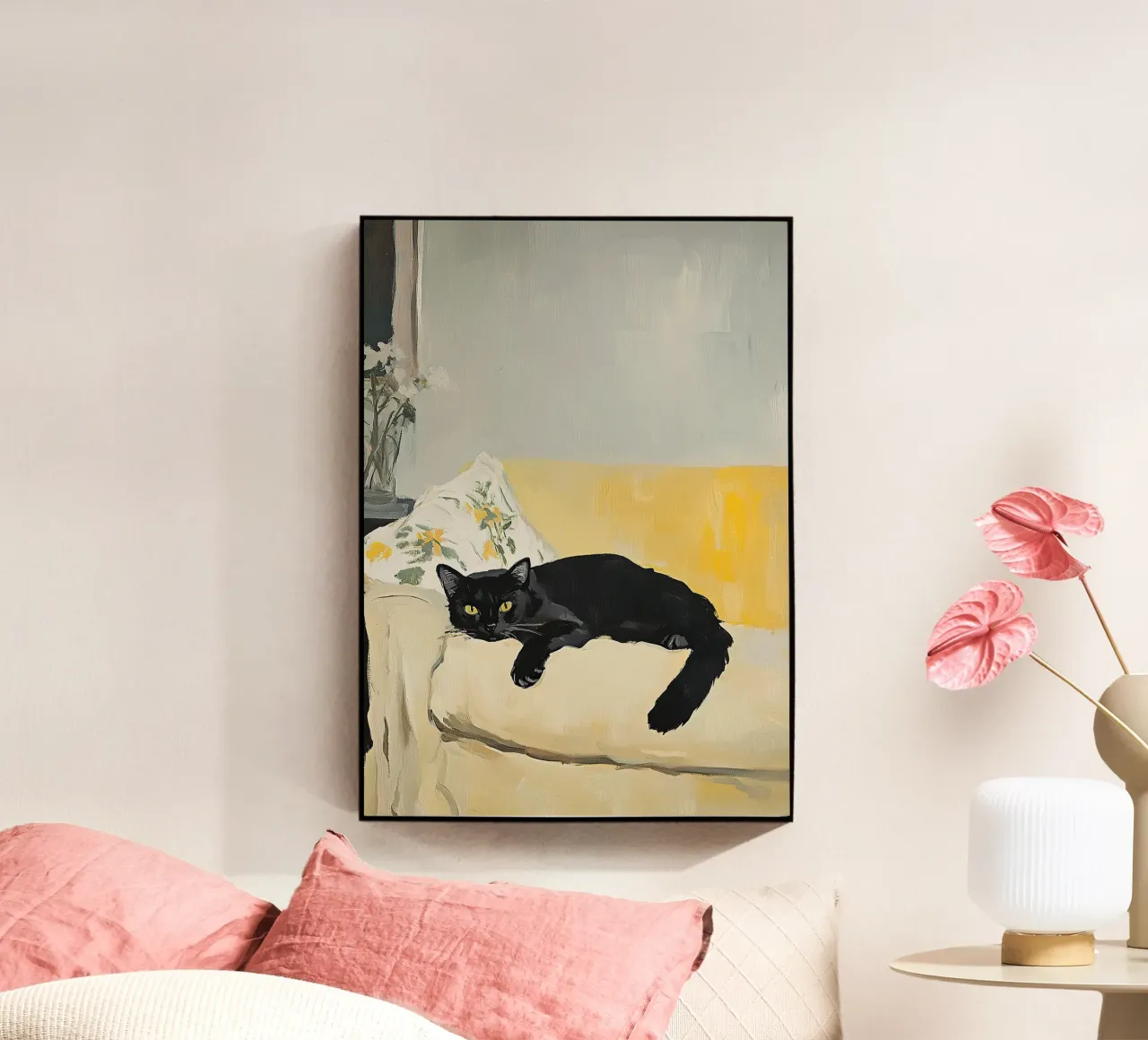 Gatto nero plexiglass da Euphoria Theresa