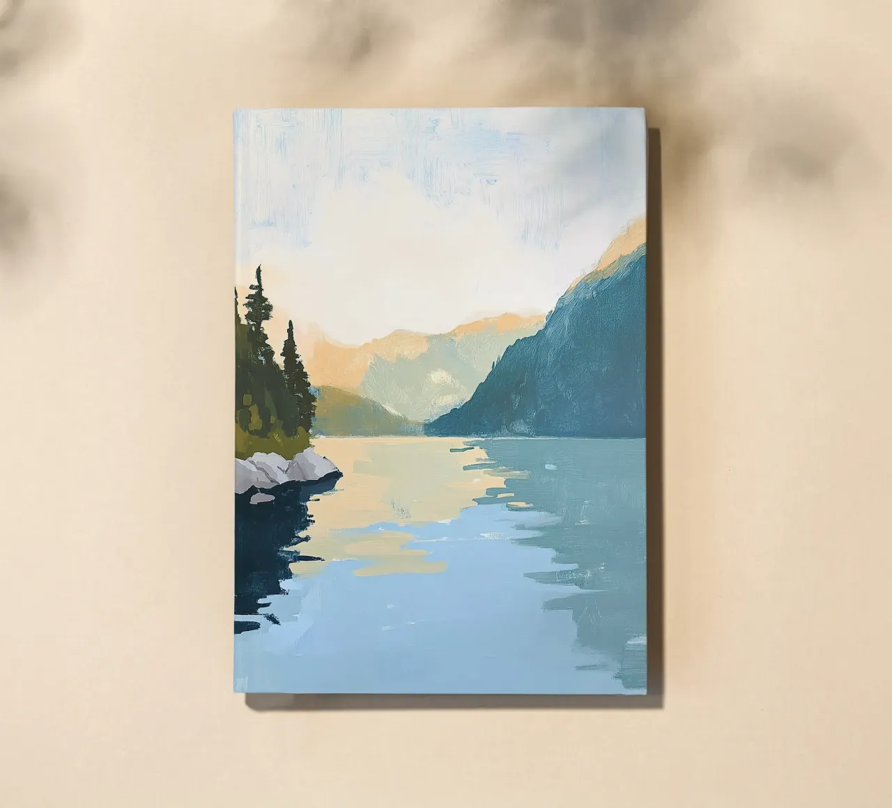 Lake Nature Minimalist Mountains notebook by Euphoria Theresa