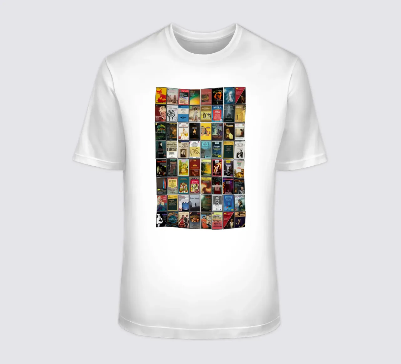 Le più grandi opere liriche di tutti i tempi - Stampa su cassetta d'epoca t-shirt da MrMustardPrints