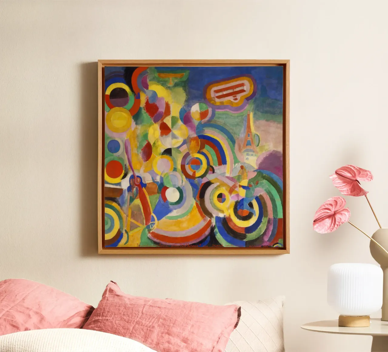 Robert Delaunay - Omaggio a Blériot tela con Cornice a cassetta da ARTOTHEK