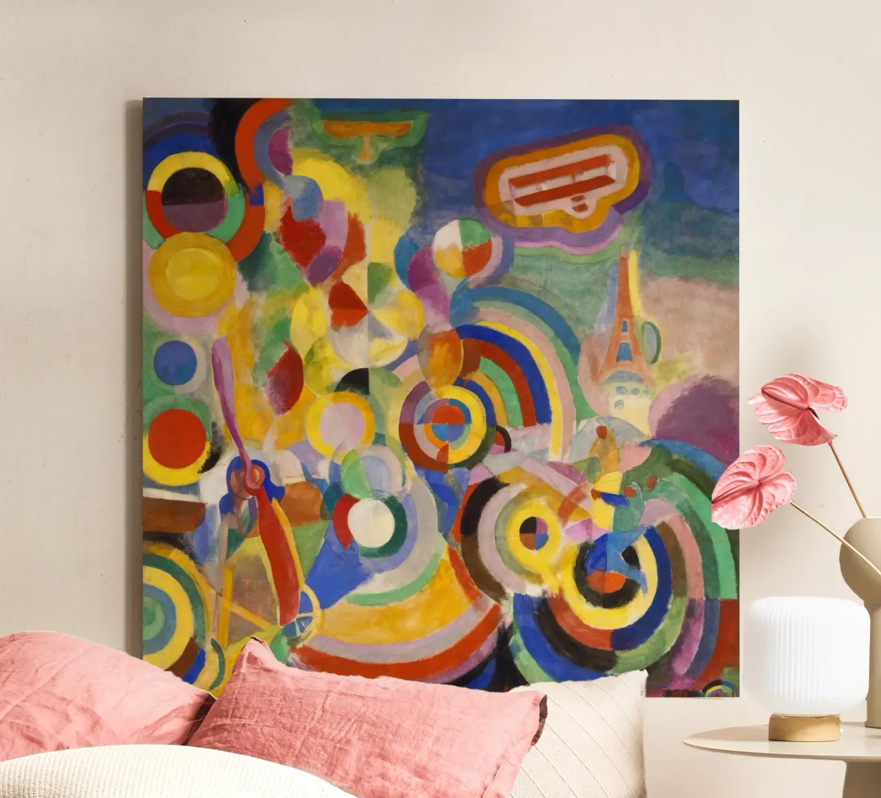 Robert Delaunay - Omaggio a Blériot tela con Cornice a cassetta da ARTOTHEK
