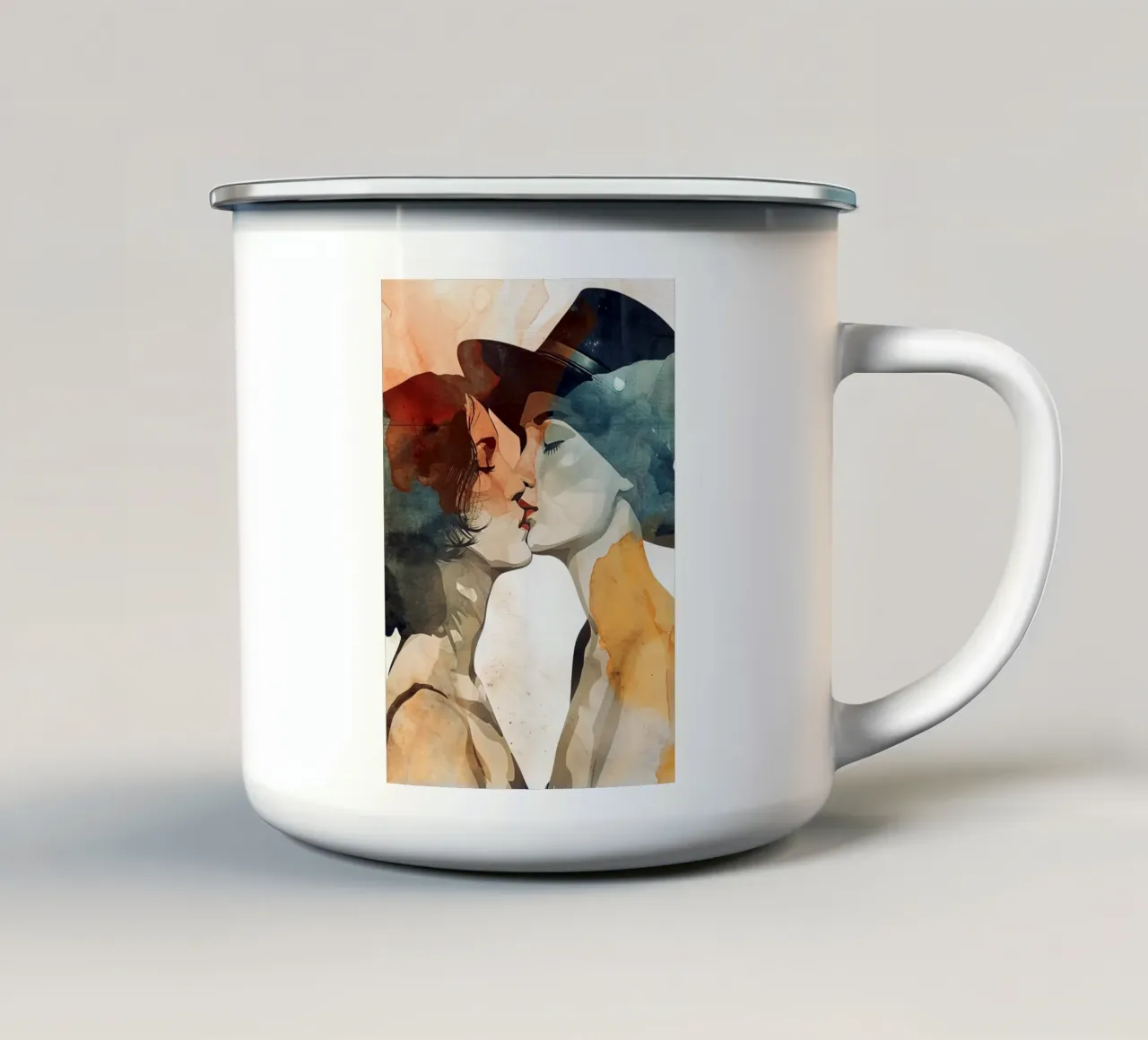 Ti amo, tesoro tazza in smalto da Justyna Jaszke JBJart