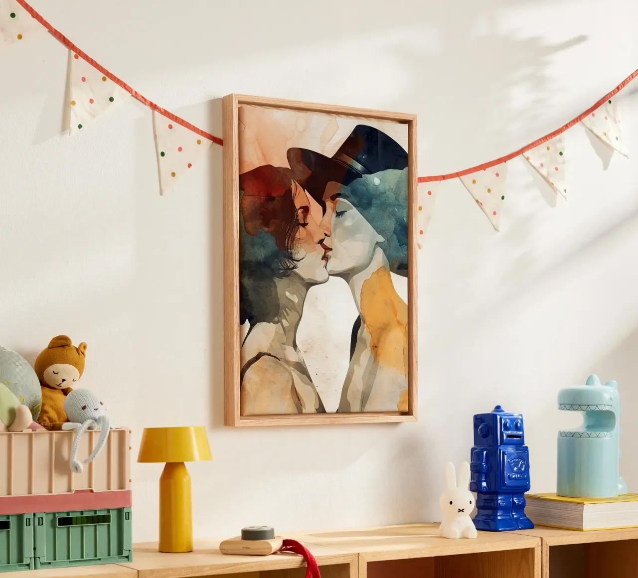 I love you baby canvas by Justyna Jaszke JBJart